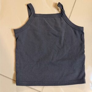 Groceries Ribbed Crop Tank Top XS NWOT Eucalyptus Made in USA